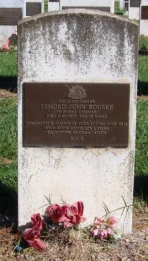 Bourke's grave at Woden Cemetery.